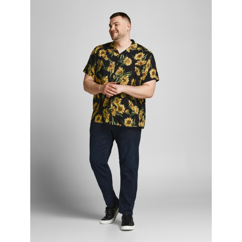 JACK & JONES Plus Size hawaiiskjorte - Sort