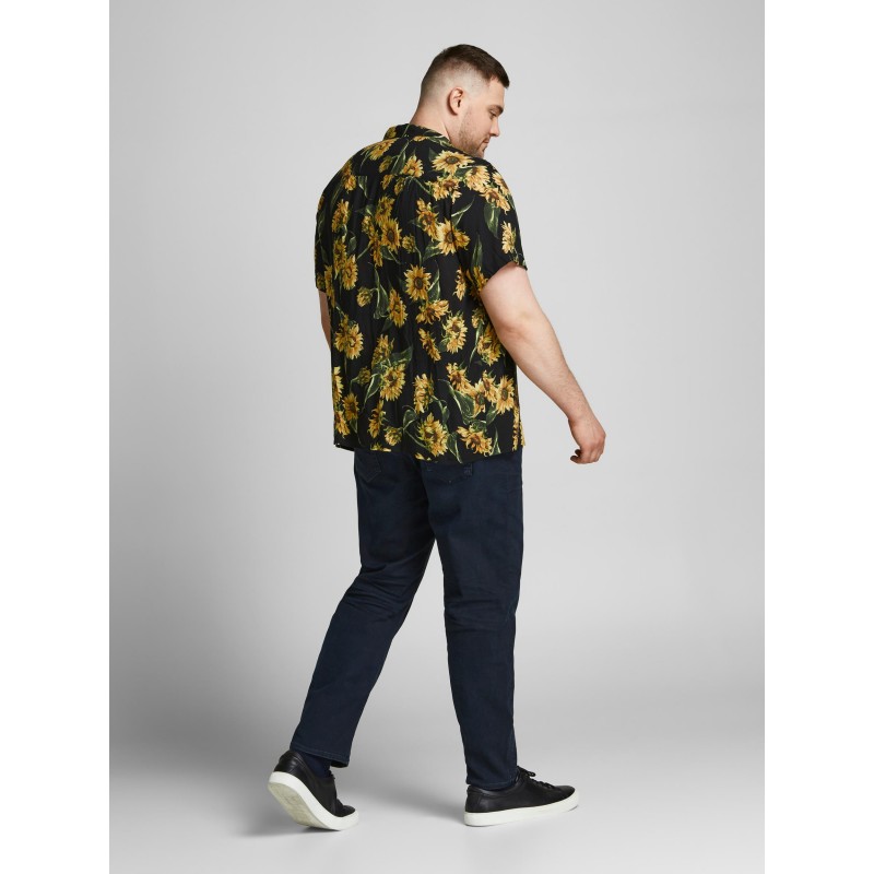 JACK & JONES Plus Size hawaiiskjorte - Sort
