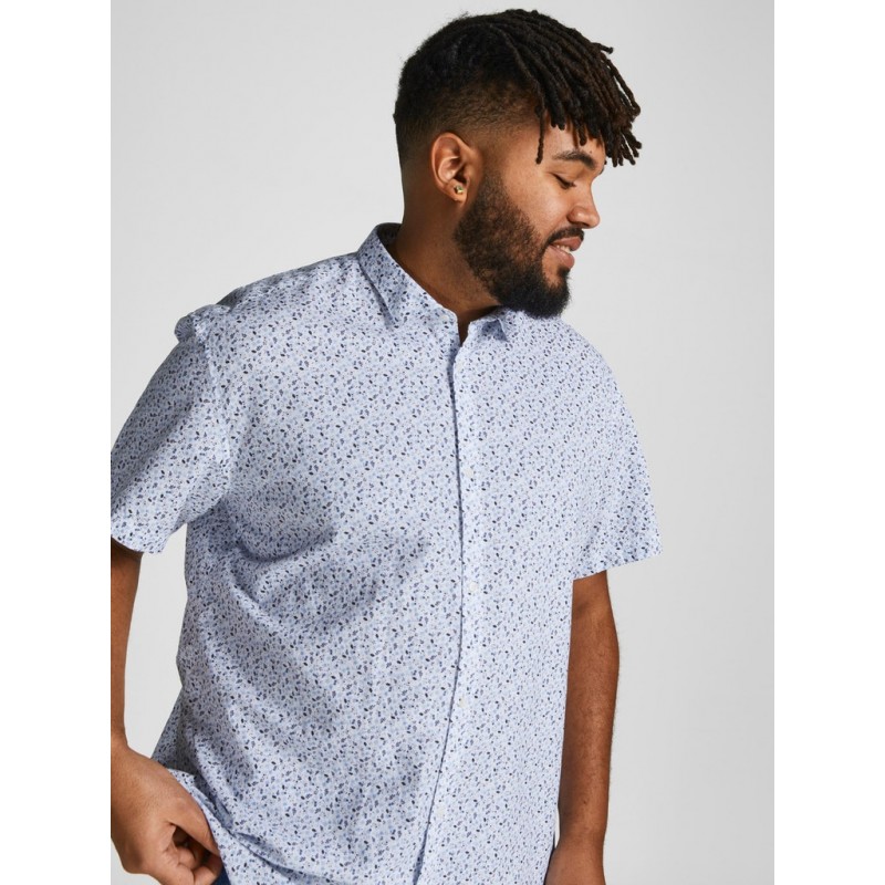 JACK & JONES Plus Blackpool Hør skjorte - Hvid