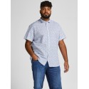 JACK & JONES Plus Blackpool Hør skjorte - Hvid