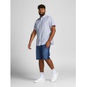JACK & JONES Plus Blackpool Hør skjorte - Hvid