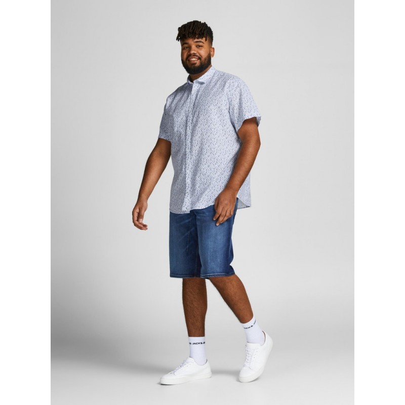 JACK & JONES Plus Blackpool Hør skjorte - Hvid