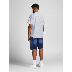 JACK & JONES Plus Blackpool Hør skjorte - Hvid
