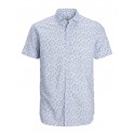 JACK & JONES Plus Blackpool Hør skjorte - Hvid