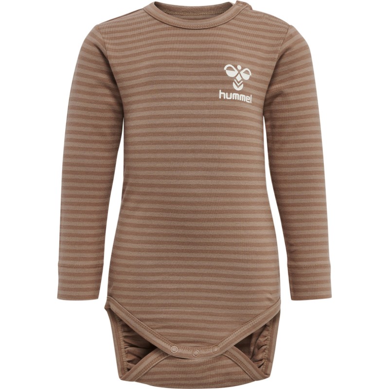 Hummel Mulle langærmet Bodystocking - Beaver Fur