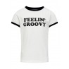 Kids Only Ginna Feelin' groovy T-shirt - Cloud dancer