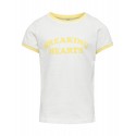 KIDS ONLY Ginna Breaking Hearts T-shirt - Cloud dancer