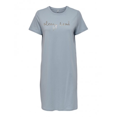 Only Emelie s/s natkjole - Blue fog