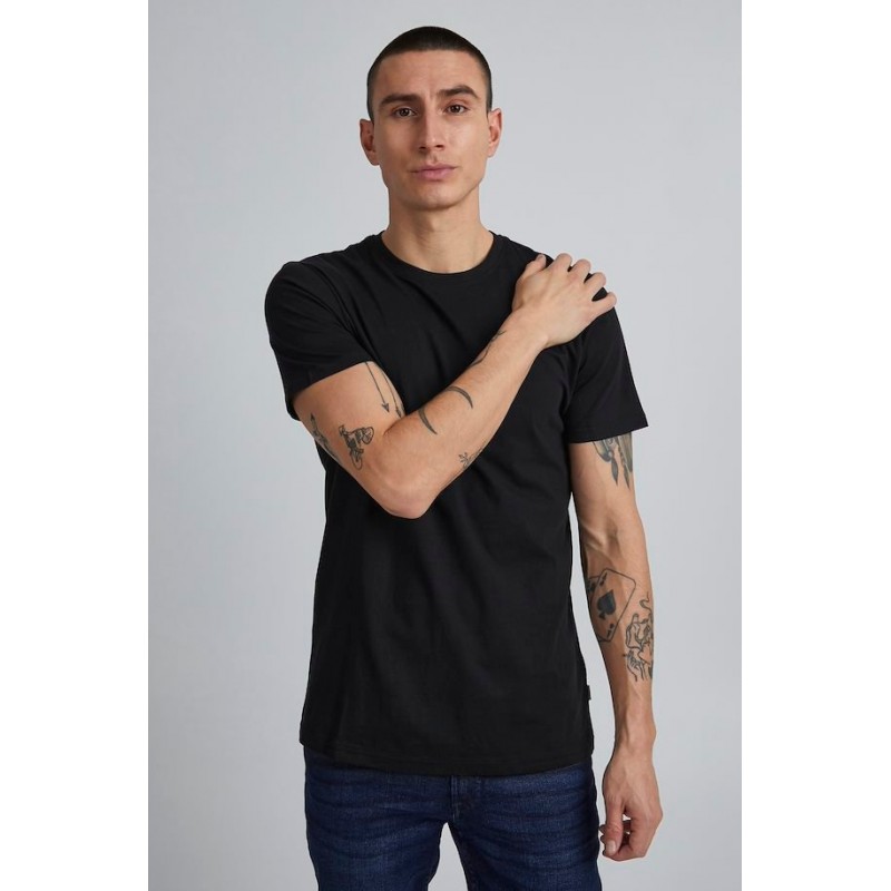 Solid basic T-shirt - Sort