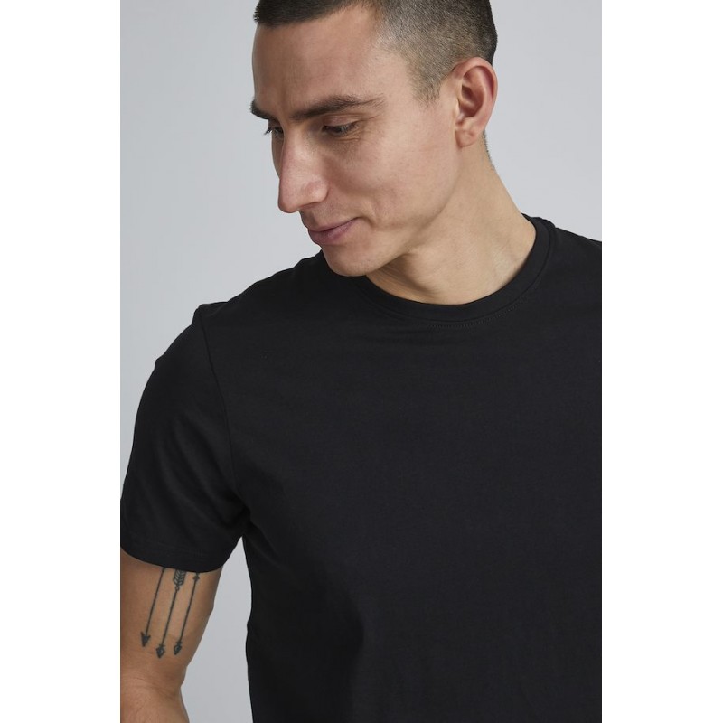 Solid basic T-shirt - Sort