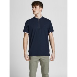 JACK & JONES Spring Polo M. lynlås - New Navy