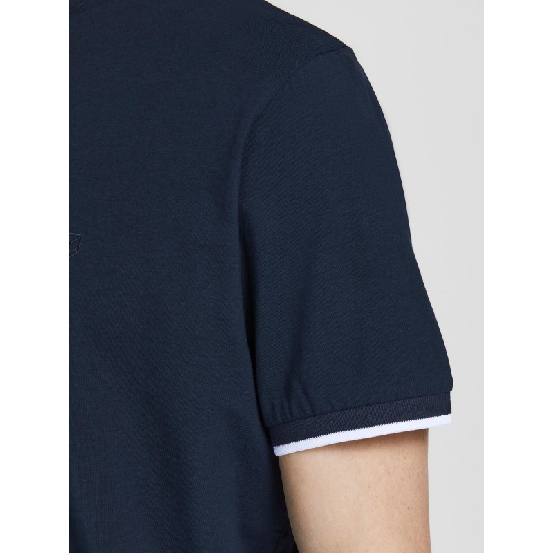 JACK & JONES Spring Polo M. lynlås - New Navy