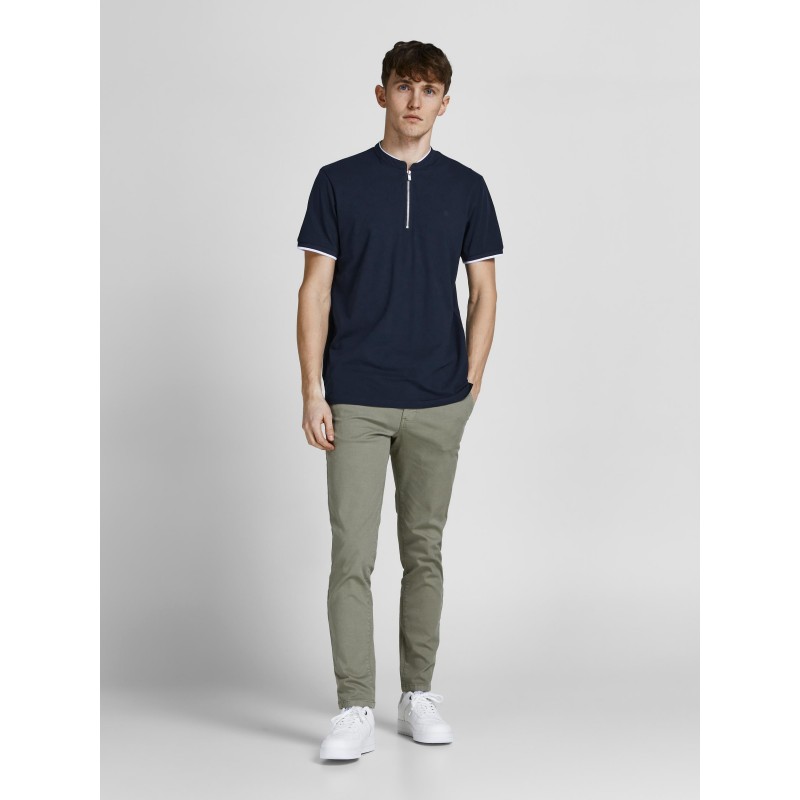 JACK & JONES Spring Polo M. lynlås - New Navy