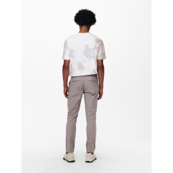 Only & Sons Mark Performance Chino Bukser - Chinchilla