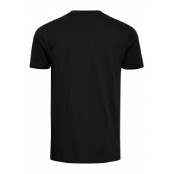 Solid Rock kortærmet v-hals T-shirt - True Black