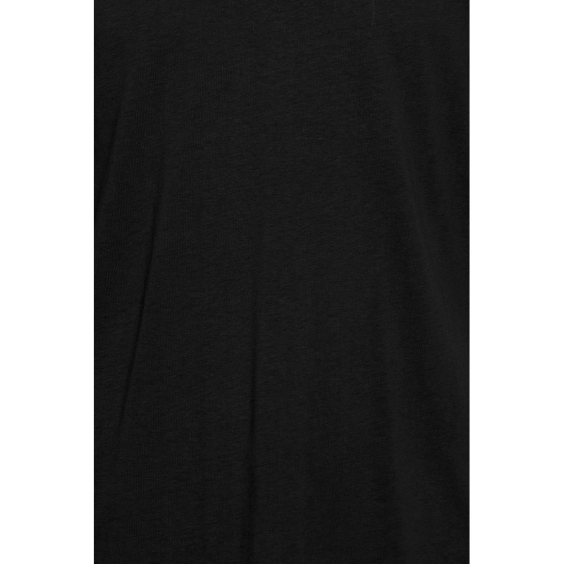 Solid Rock kortærmet v-hals T-shirt - True Black