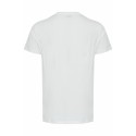 Solid Rock kortærmet v-hals T-shirt - Hvid