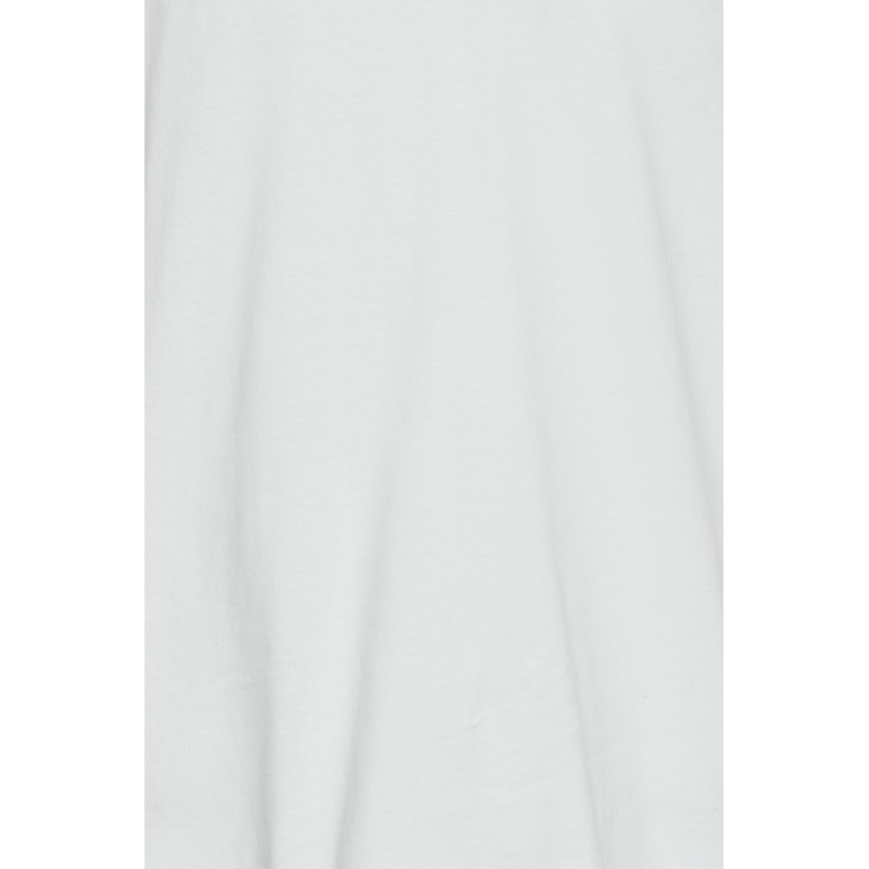 Solid Rock kortærmet v-hals T-shirt - Hvid