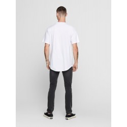 ONLY & SONS Matt Longy T-Shirt - Hvid