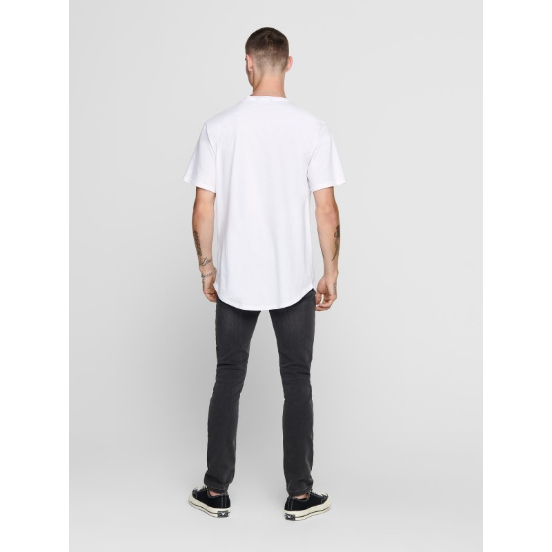 ONLY & SONS Matt Longy T-Shirt - Hvid