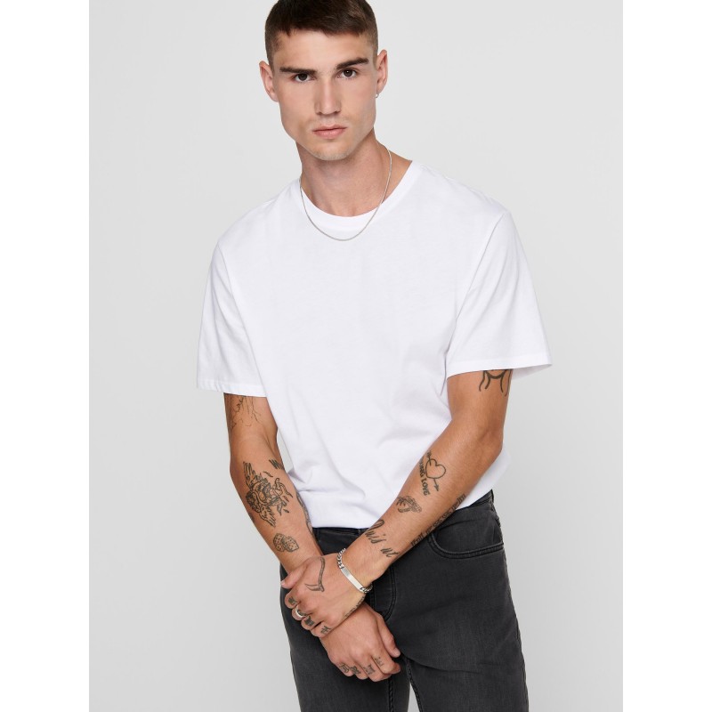 ONLY & SONS Matt Longy T-Shirt - Hvid