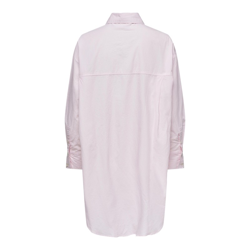 Only Mathilde oversized bomulds skjorte - Parfait Pink