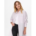 Only Mathilde oversized bomulds skjorte - Parfait Pink