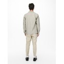 Only & Sons Dash long sleeve stretch overshirt - Silver Lining