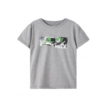 Name It Kids Malte Marvel T-shirt - Grey Melange
