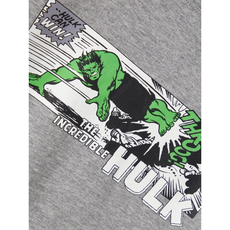 Name It Kids Malte Marvel T-shirt - Grey Melange