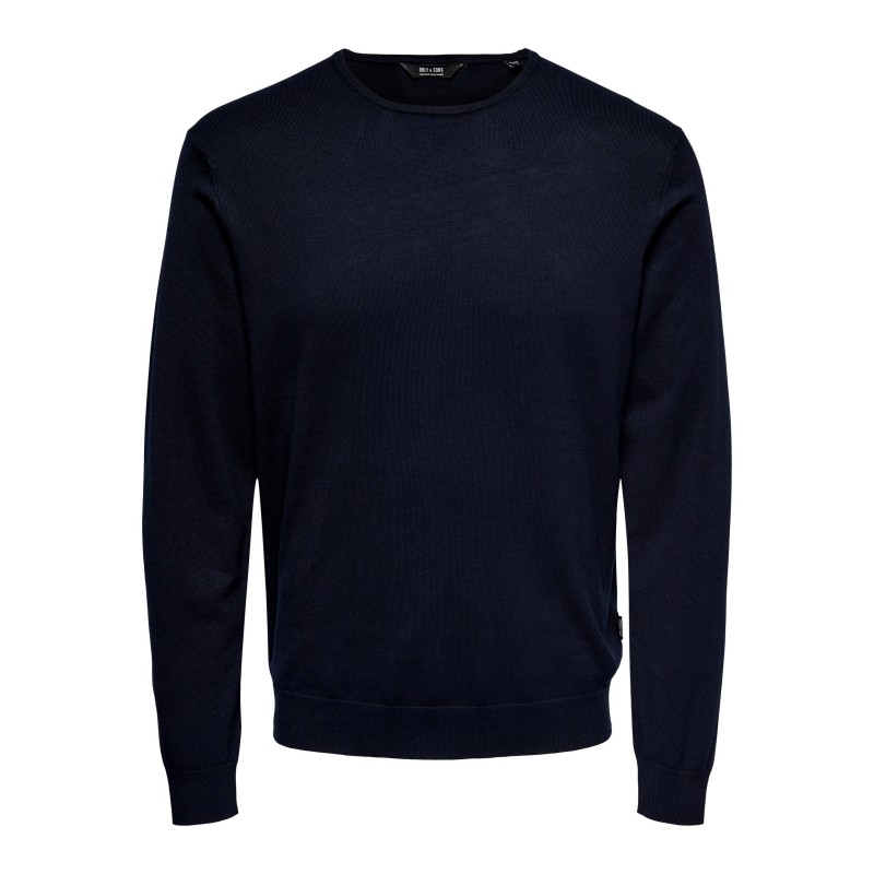 ONLY & SONS Wyler L/S Striktrøje - Dark Navy