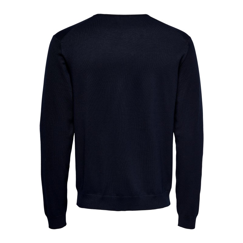 ONLY & SONS Wyler L/S Striktrøje - Dark Navy