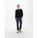 ONLY & SONS Wyler L/S Striktrøje - Dark Navy