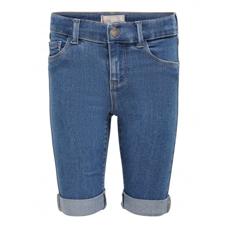 KIDS ONLY Grain Lang Denim Shorts - Medium Blue Denim