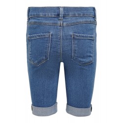 KIDS ONLY Grain Lang Denim Shorts - Medium Blue Denim