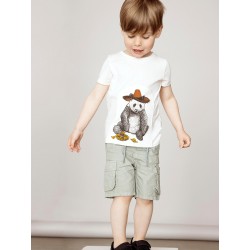 Name It mini Ryan twill cargo shorts - Iceberg Green