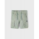 Name It mini Ryan twill cargo shorts - Iceberg Green