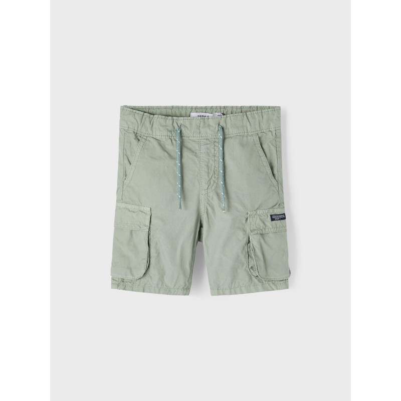 Name It mini Ryan twill cargo shorts - Iceberg Green