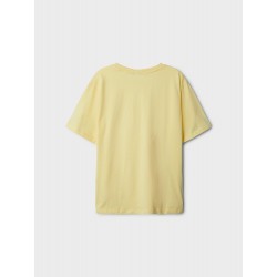 LMTD Kids Dend kortærmet T-shirt m. mønster - Mellow Yellow
