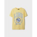 LMTD Kids Dend kortærmet T-shirt m. mønster - Mellow Yellow