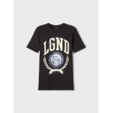 LMTD Kids Dend kortærmet T-shirt m. mønster - Sort