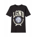 LMTD Kids Dend kortærmet T-shirt m. mønster - Sort