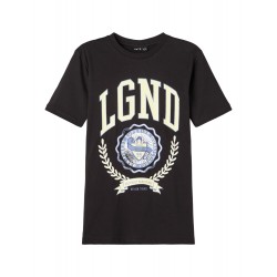 LMTD Kids Dend kortærmet T-shirt m. mønster - Sort