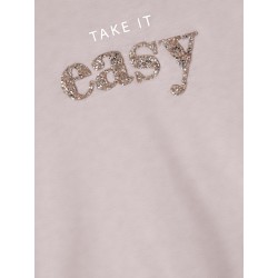 NAME It Kids Flonia "Take it easy" sweatshirt - Violet Ice