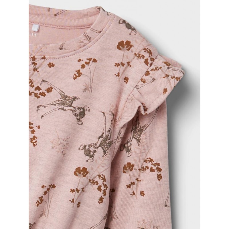 Name It Mini Bambi langærmet kjole - Pale Mauve