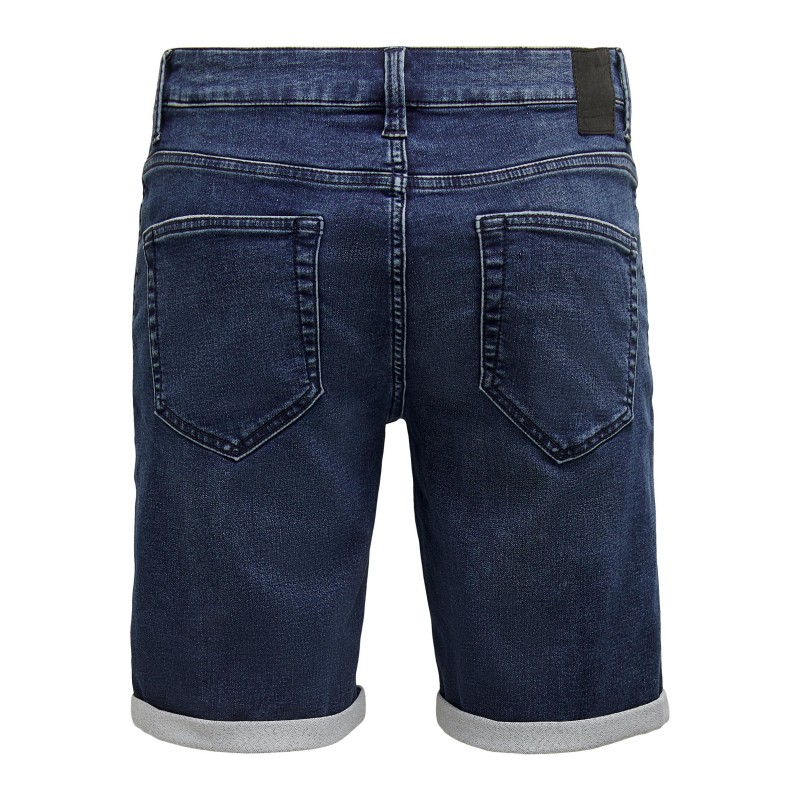 ONLY & SONS Ply Jog Denim Shorts - Blue Denim
