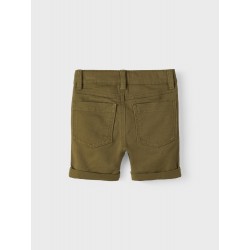 Name It kids Sofus slim fit twill shorts - Olive Night