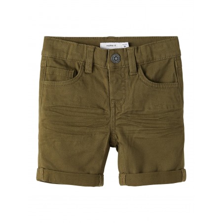 Name It kids Sofus slim fit twill shorts - Olive Night