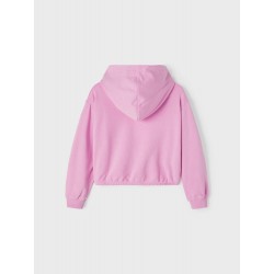 NAME IT KIDS pige - Mone sunshine mind hoodie- Orchid