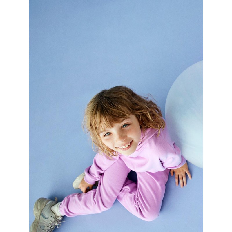 NAME IT KIDS pige - Mone sunshine mind hoodie- Orchid